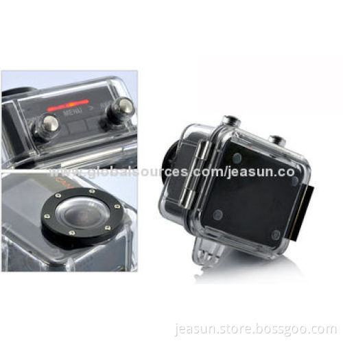 5MP Black 50-meter Waterproof High-definition Action Camcorder with 800mAh Capacity